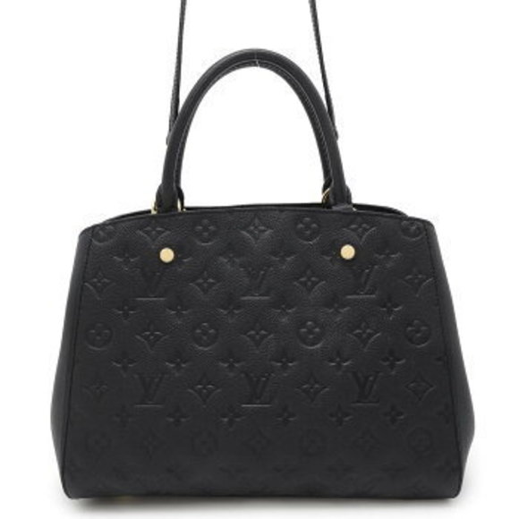Louis Vuitton Empreinte Montaigne Handbag Black - Picture 1 of 8
